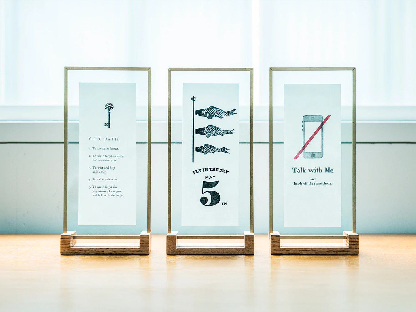 Letterpress Poster & Frame for Holiday Season