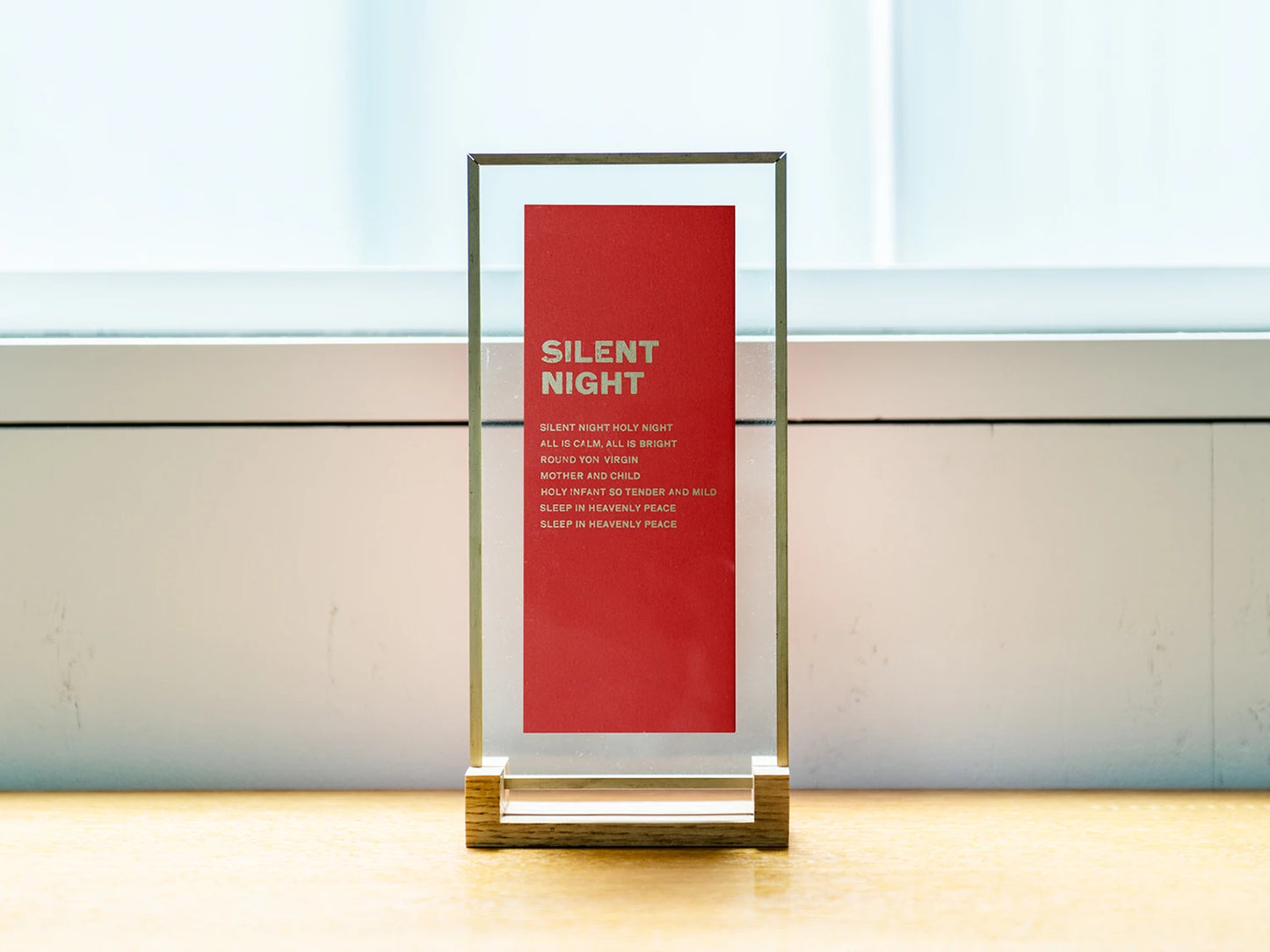 Letterpress Poster & Frame for Holiday Season